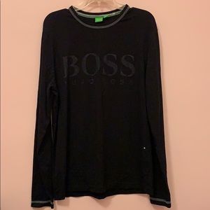 Hugo Boss black long sleeve tee sports shirt